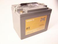 12 volt 33 Ah. batteri til golfvogn Billede af 12 volt 33 Ah. batteri til golfvogn